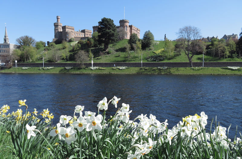 Inverness Castle in springtime