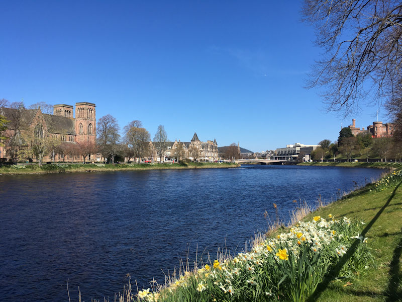 Inverness Cathedral in spring time