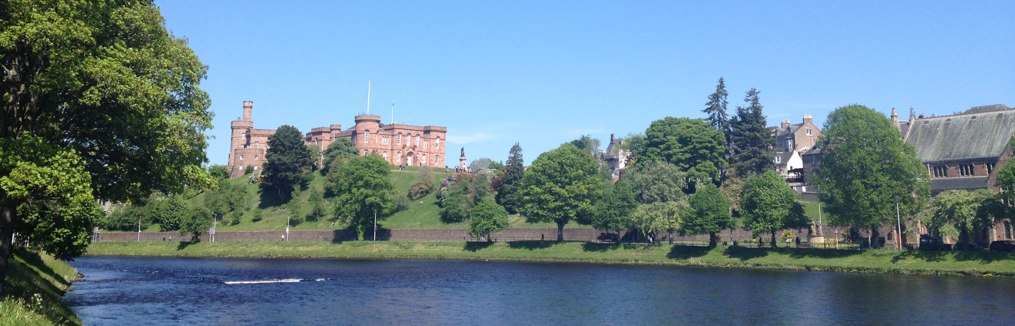 Inverness Castle in summer